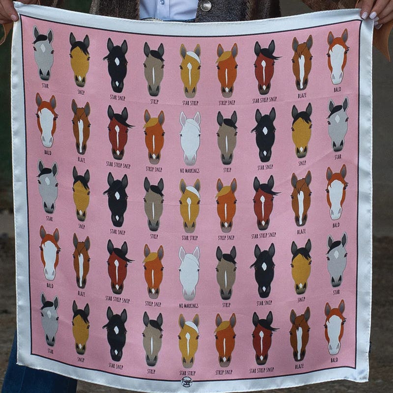 Fringe Scarves Markings Silk Scarf, Pink, L