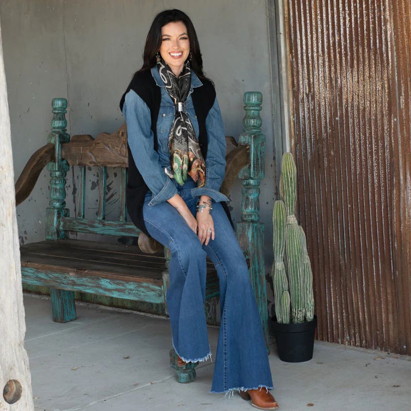 Fringe Scarves Topsy Silk Scarf, L