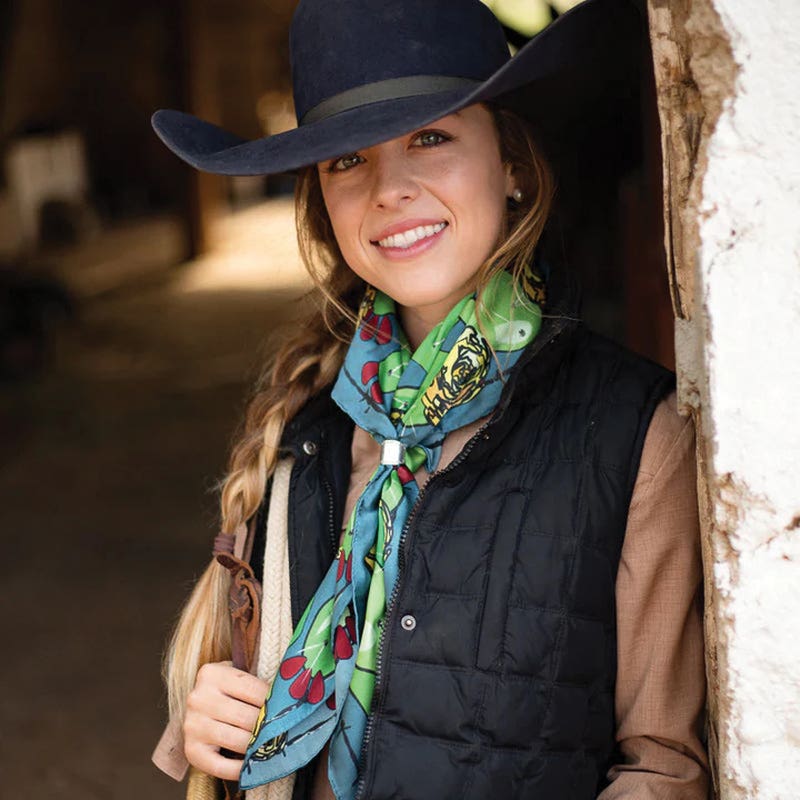 Fringe Scarves Be Pearful Scarf, Blue, S