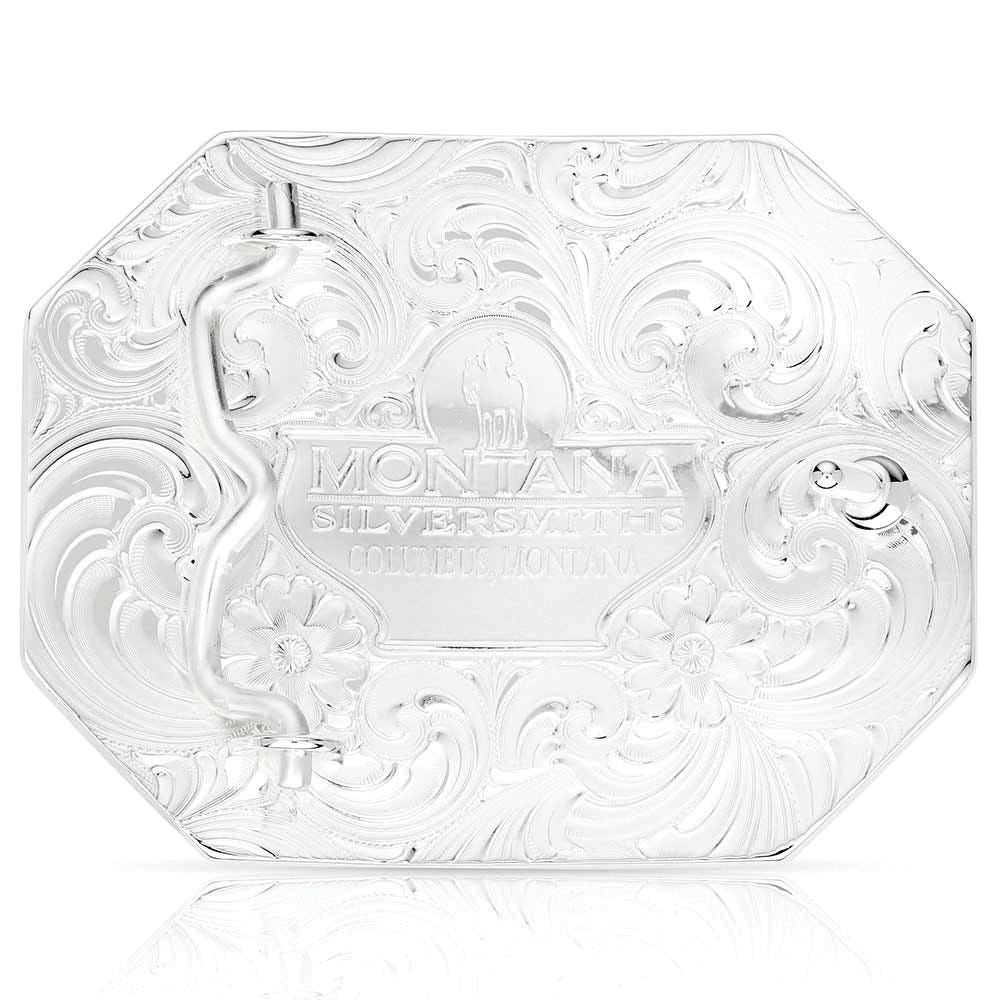 Montana Silversmiths 55310-731 Buckle, Out West Buckle with Christian Cowboy, Square, Gold/Silver