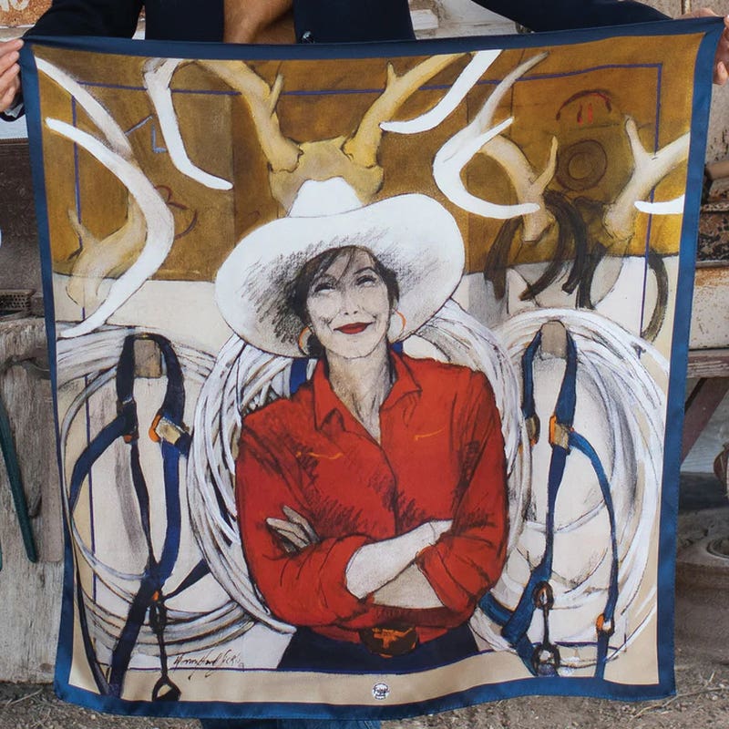 Fringe Scarves On Tack Silk Scarf, S