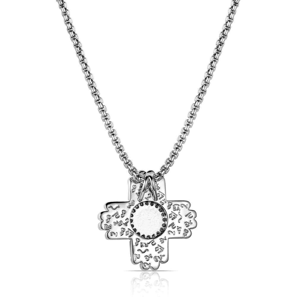 Montana Silversmiths NC6323 Necklace, Women's, Turquoise, Zirconia Crystal, Pink, Brass