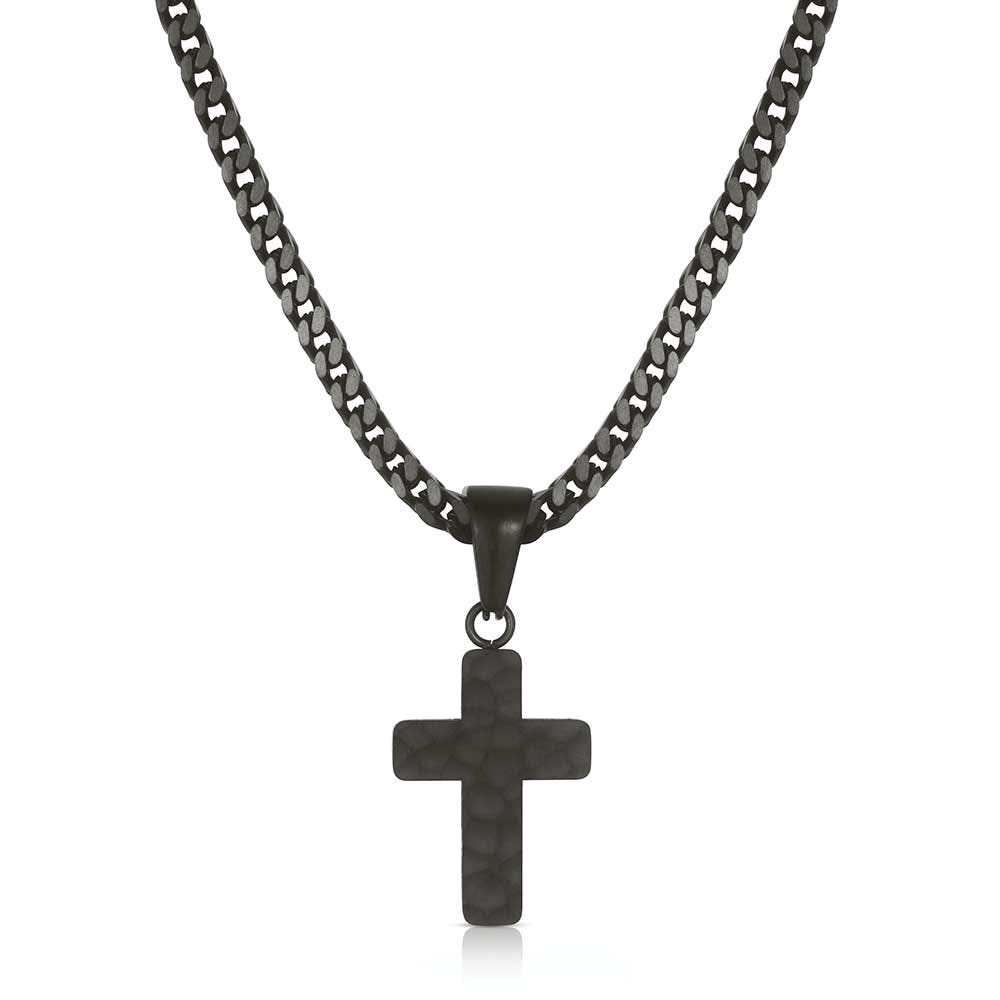 Montana Silversmiths NC6287 Necklace, Strong Horizons Cross, Brass