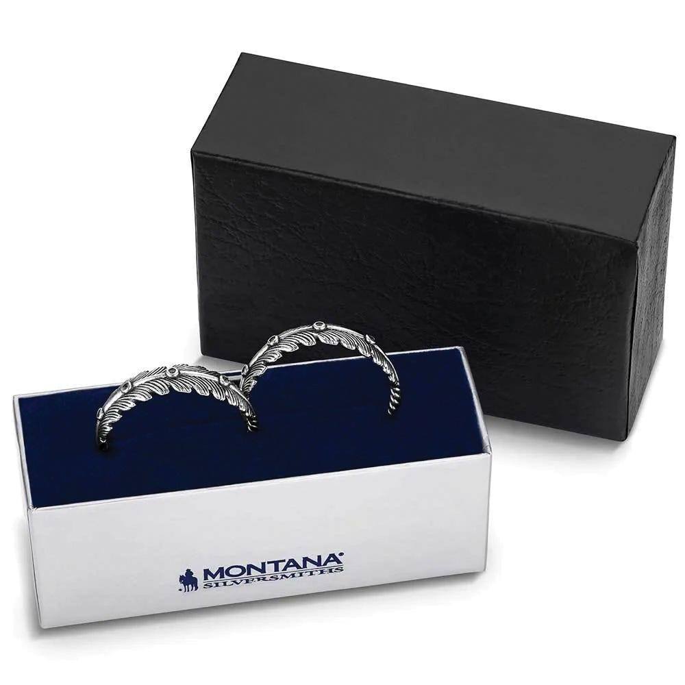 Montana Silversmiths ER6310 Earrings, Hoop, Zirconia Crystal, Brass/Stainless Steel