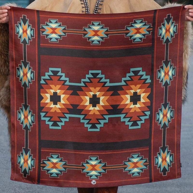 Fringe Scarves Telluride Silk Scarf, Maroon, L