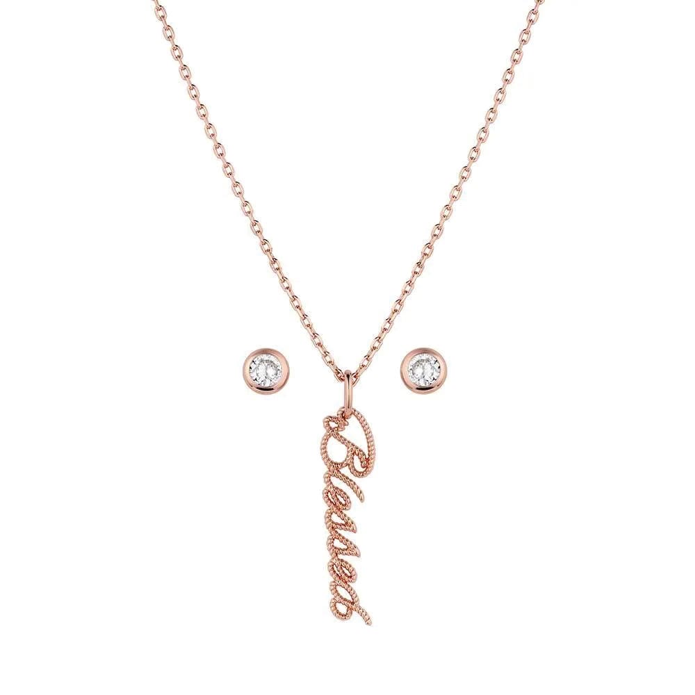 Montana Silversmiths JS6208 Jewelry Set, Zirconia Crystal, Brass/Stainless Steel