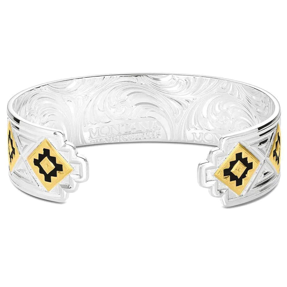 Montana Silversmiths AMBC6177 Cuff Bracelet, One-Size, Engraved Wing, Brass