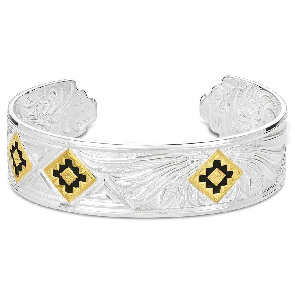 Montana Silversmiths AMBC6177 Cuff Bracelet, One-Size, Engraved Wing, Brass