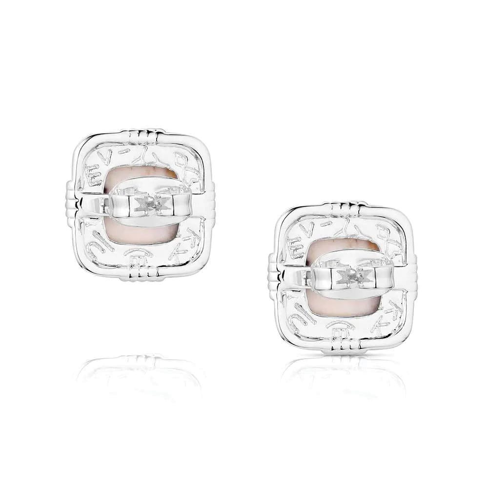 Montana Silversmiths ER6196 Earrings, Howlite, Brass/Stainless Steel