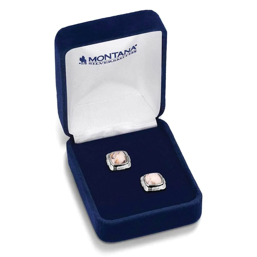Montana Silversmiths ER6196 Earrings, Howlite, Brass/Stainless Steel