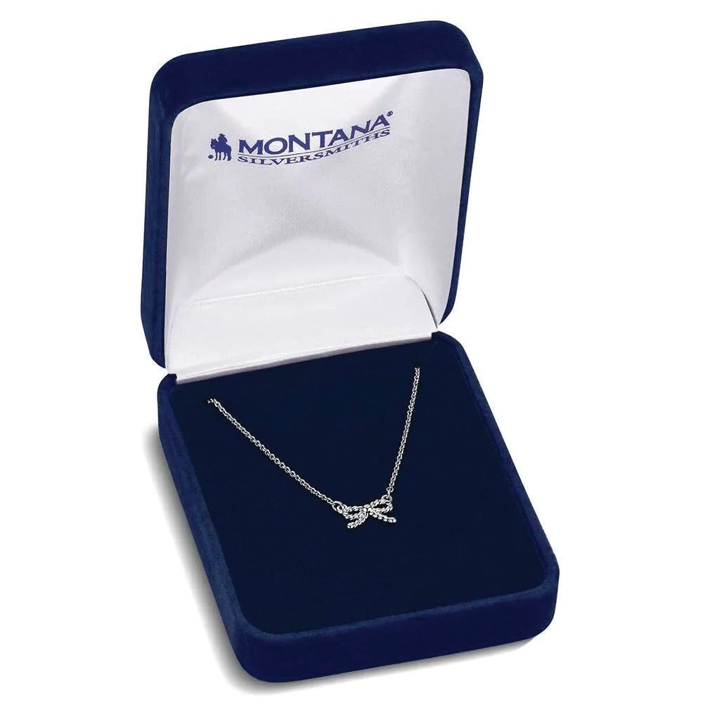 Montana Silversmiths NC6295 Necklace, Roped Bow, Zinc Alloy