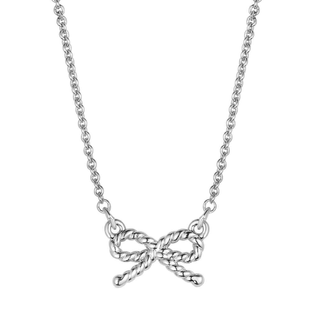 Montana Silversmiths NC6295 Necklace, Roped Bow, Zinc Alloy