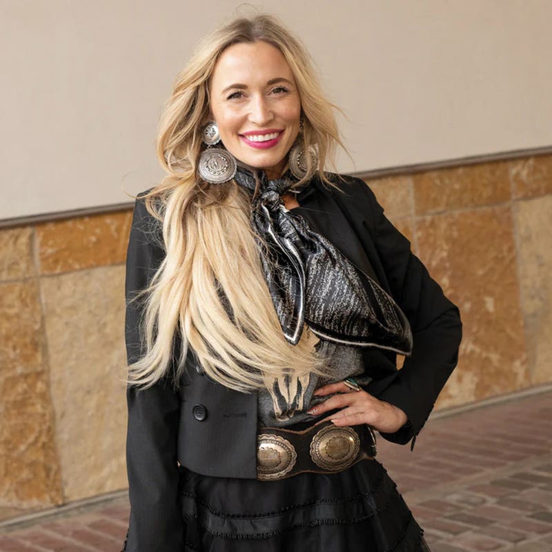 Fringe Scarves Shoot Me Straight Silk Scarf, S