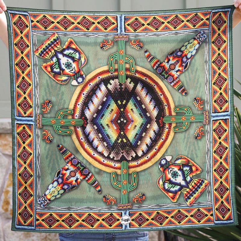 Fringe Scarves Sead Bead Silk Scarf, S