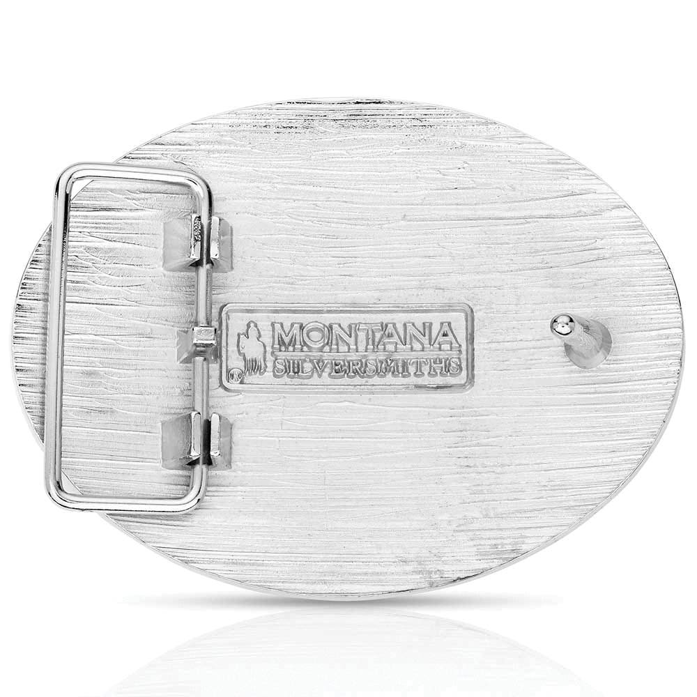 Montana Silversmiths FFA Patriotic American Flag Oval Belt Buckle