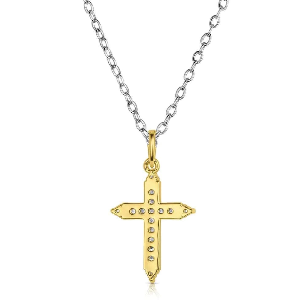 Montana Silversmiths NC6318 Necklace, Zirconia Crystal, Brass