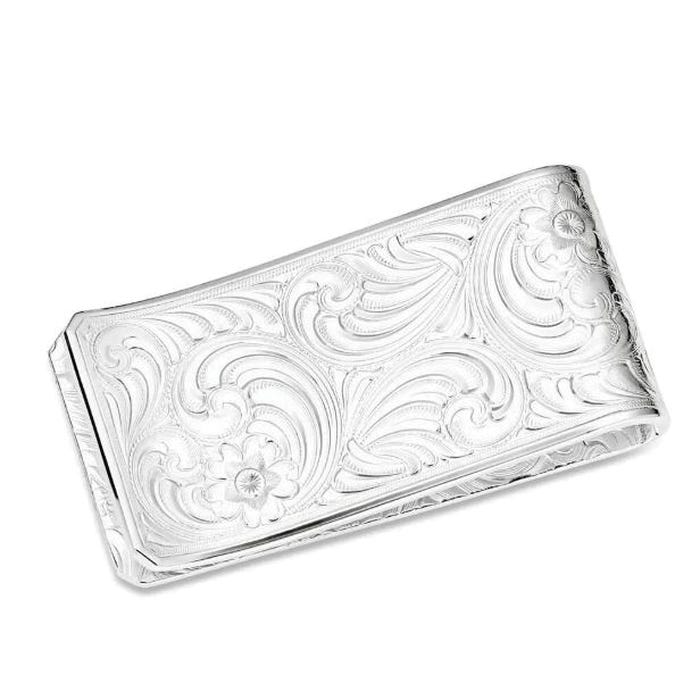 Montana Silversmiths AMMCL6161 Money Clip, Brass, Silver
