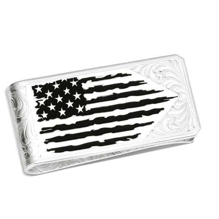 Montana Silversmiths AMMCL6161 Money Clip, Brass, Silver