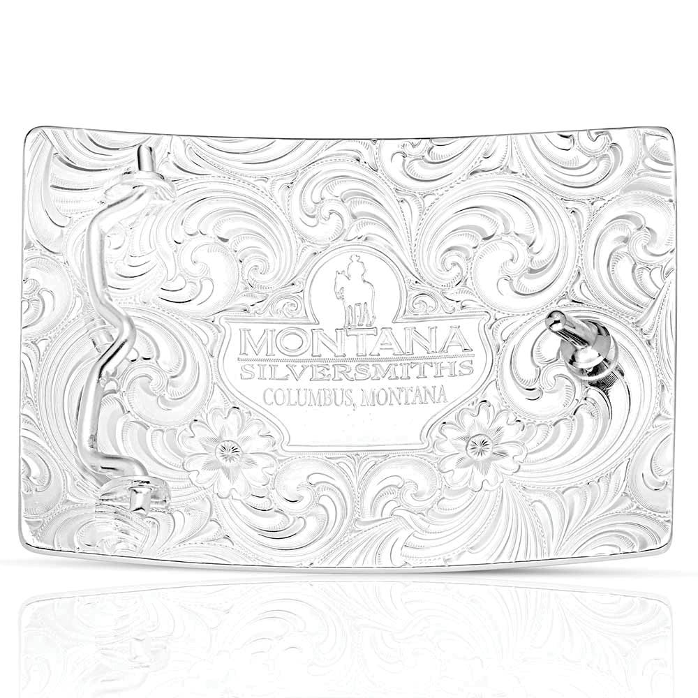 Montana Silversmiths Honor & Grit Ranch Bronc Square Belt Buckle
