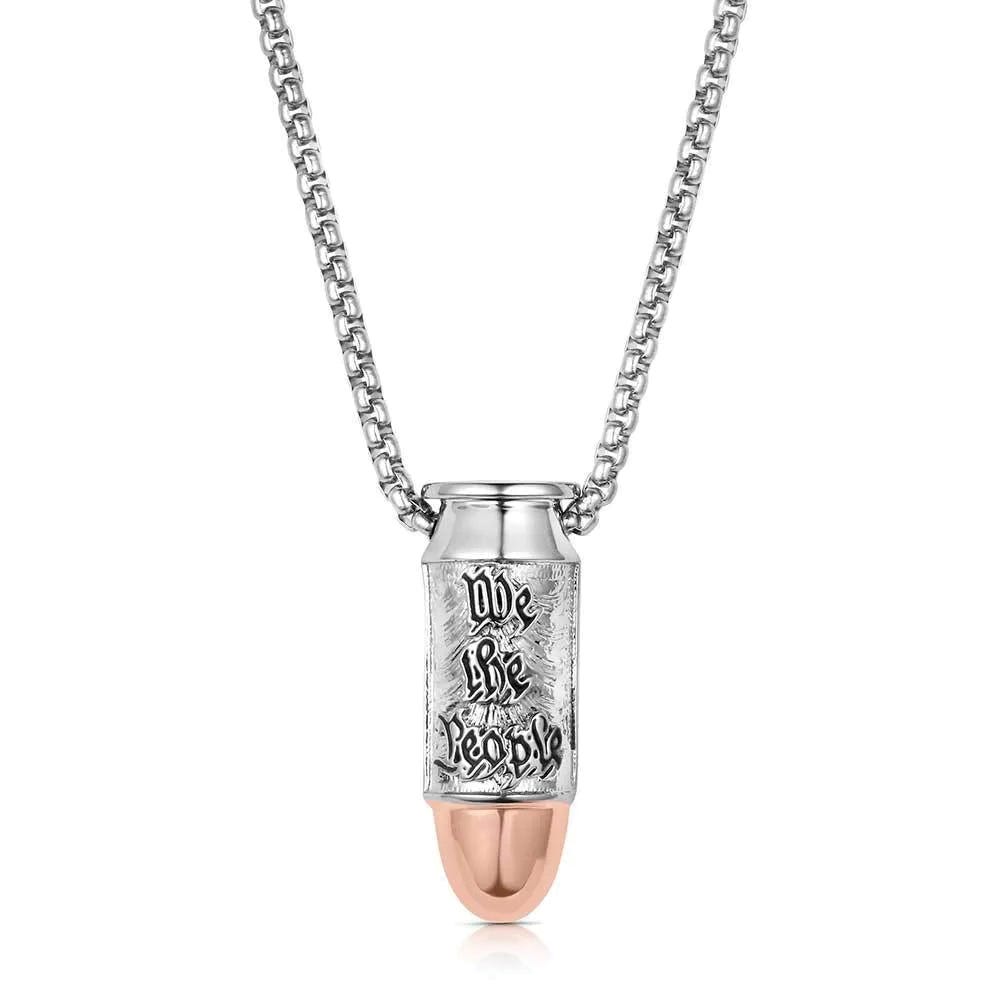 Montana Silversmiths NC6291 Necklace, Coiled Snake, Brass