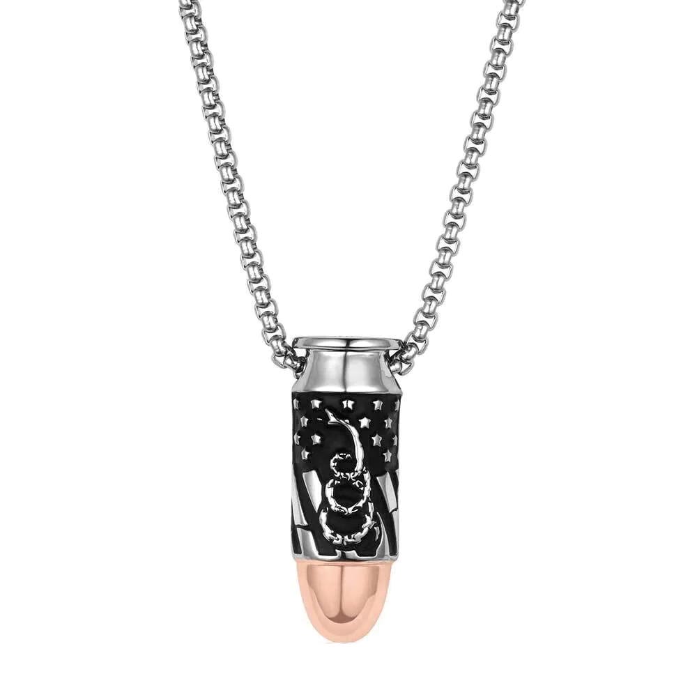Montana Silversmiths NC6291 Necklace, Coiled Snake, Brass