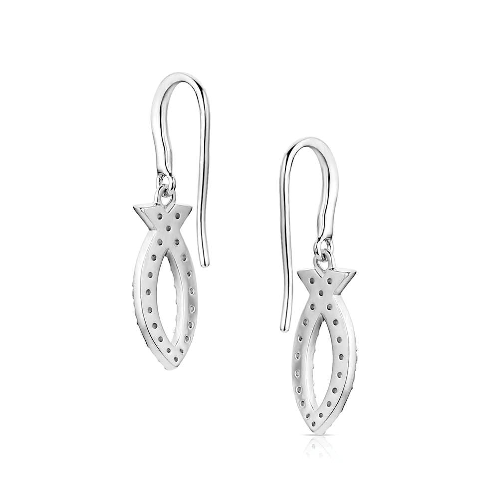 Montana Silversmiths ER6211 Earrings, Zirconia Crystal, Brass/Stainless Steel