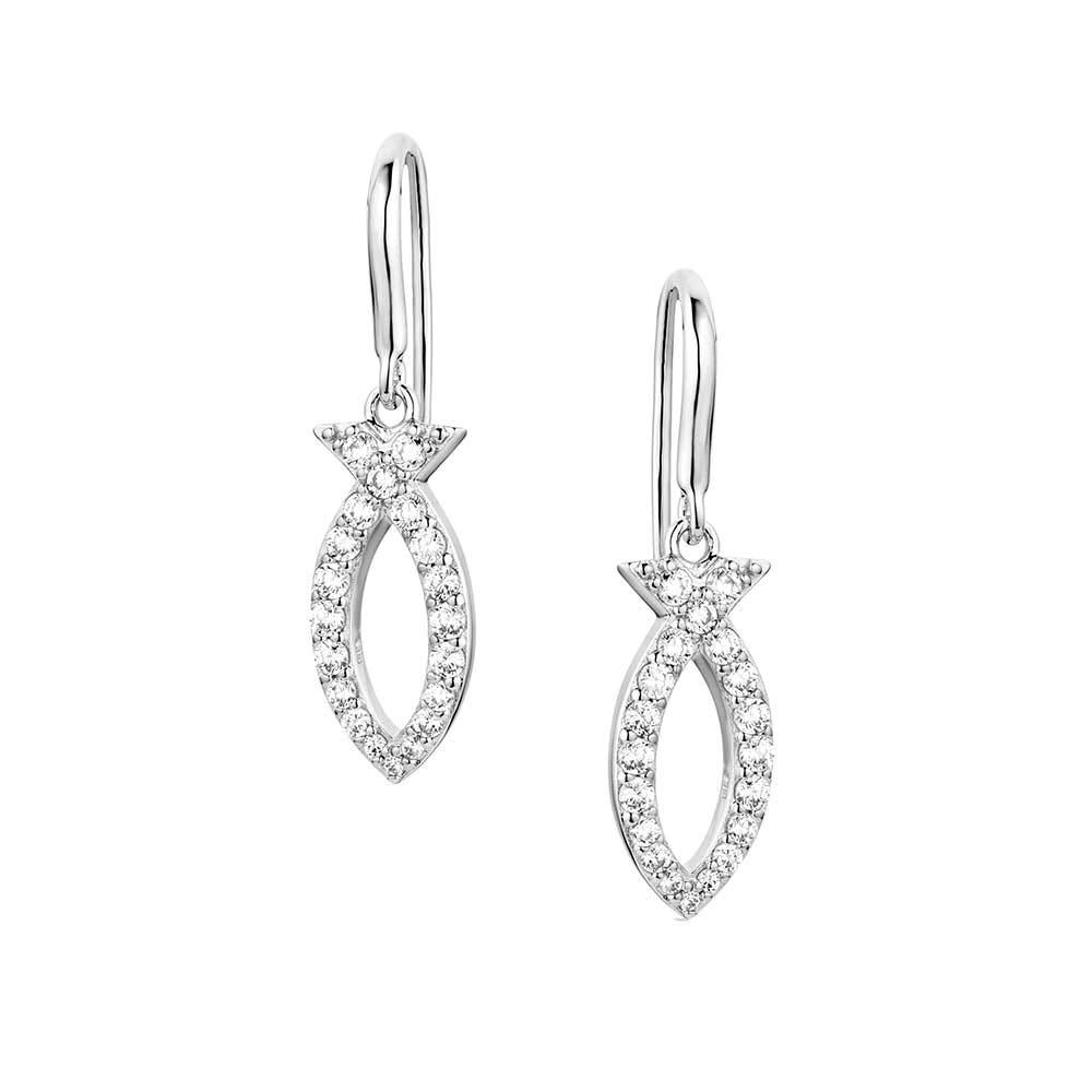 Montana Silversmiths ER6211 Earrings, Zirconia Crystal, Brass/Stainless Steel