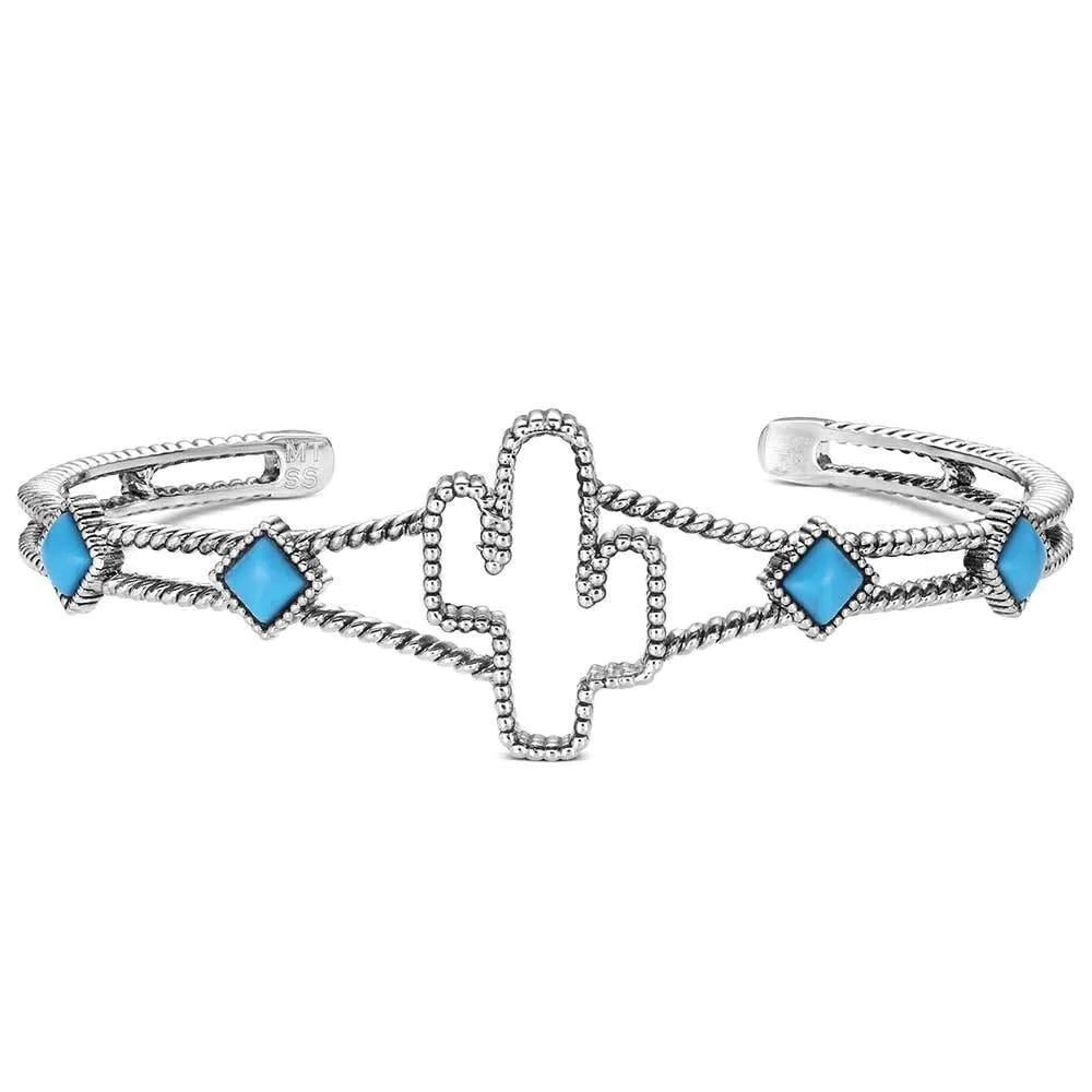 Montana Silversmiths BC6326 Cuff Bracelet, One-Size, Turquoise, Brass