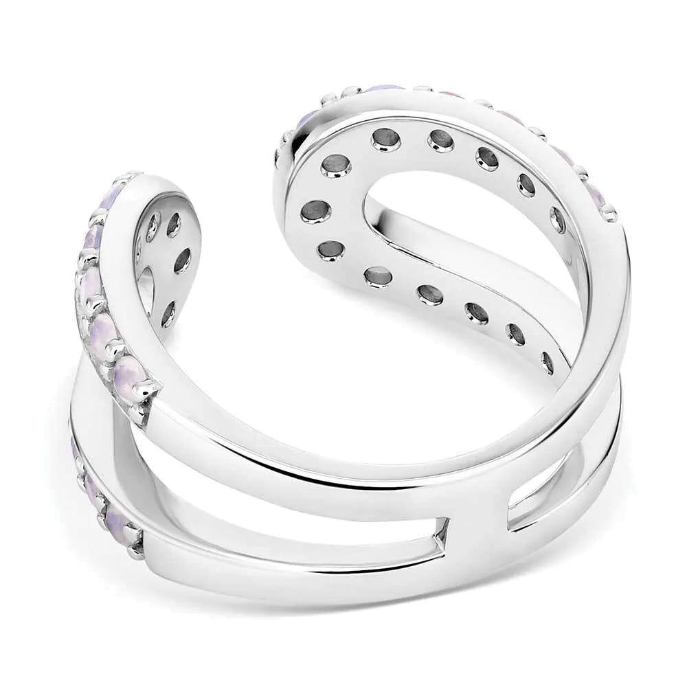 Montana Silversmiths RG6217 Ring, One-Size, Opal, White, Sterling Silver