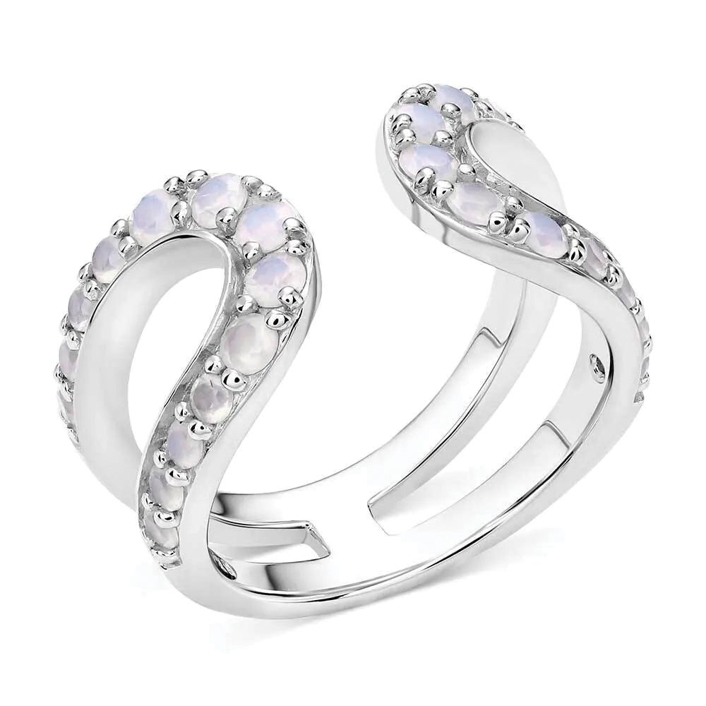Montana Silversmiths RG6217 Ring, One-Size, Opal, White, Sterling Silver