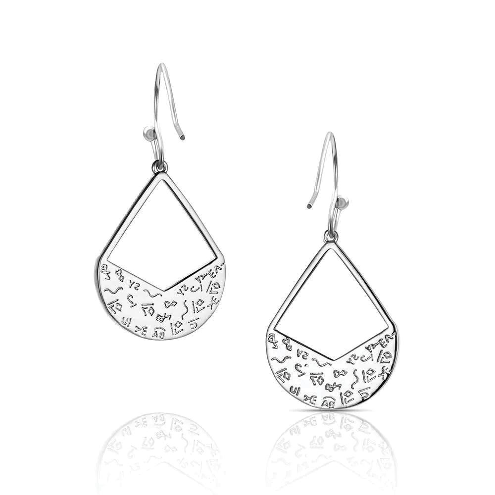 Montana Silversmiths ER6314 Earrings, Women's, Howlite, Turquoise, Zirconia Crystal, White, Brass/Stainless Steel