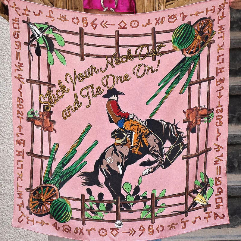 Fringe Scarves Stick Your Neck Out And Tie One On Silk Scarf, Pink, S