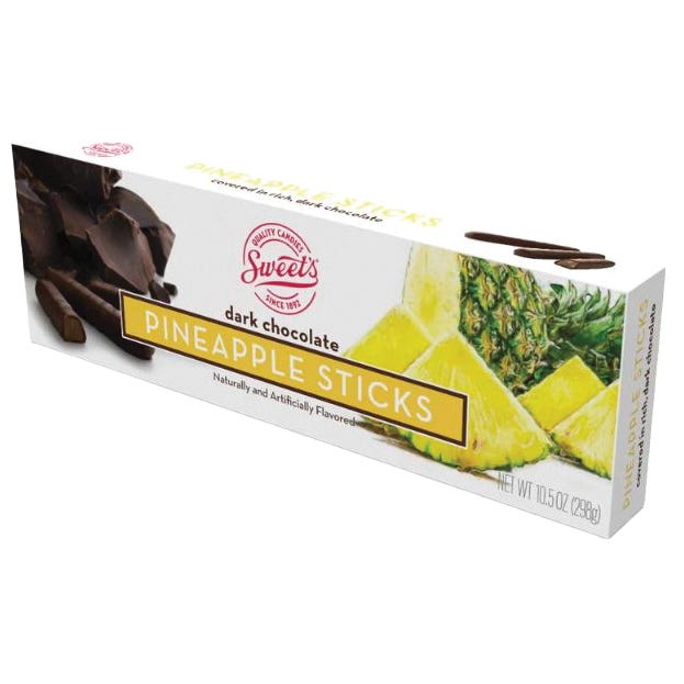 Sweet's 371 Dark Chocolate, Stick, Pineapple, 10.5 oz Box
