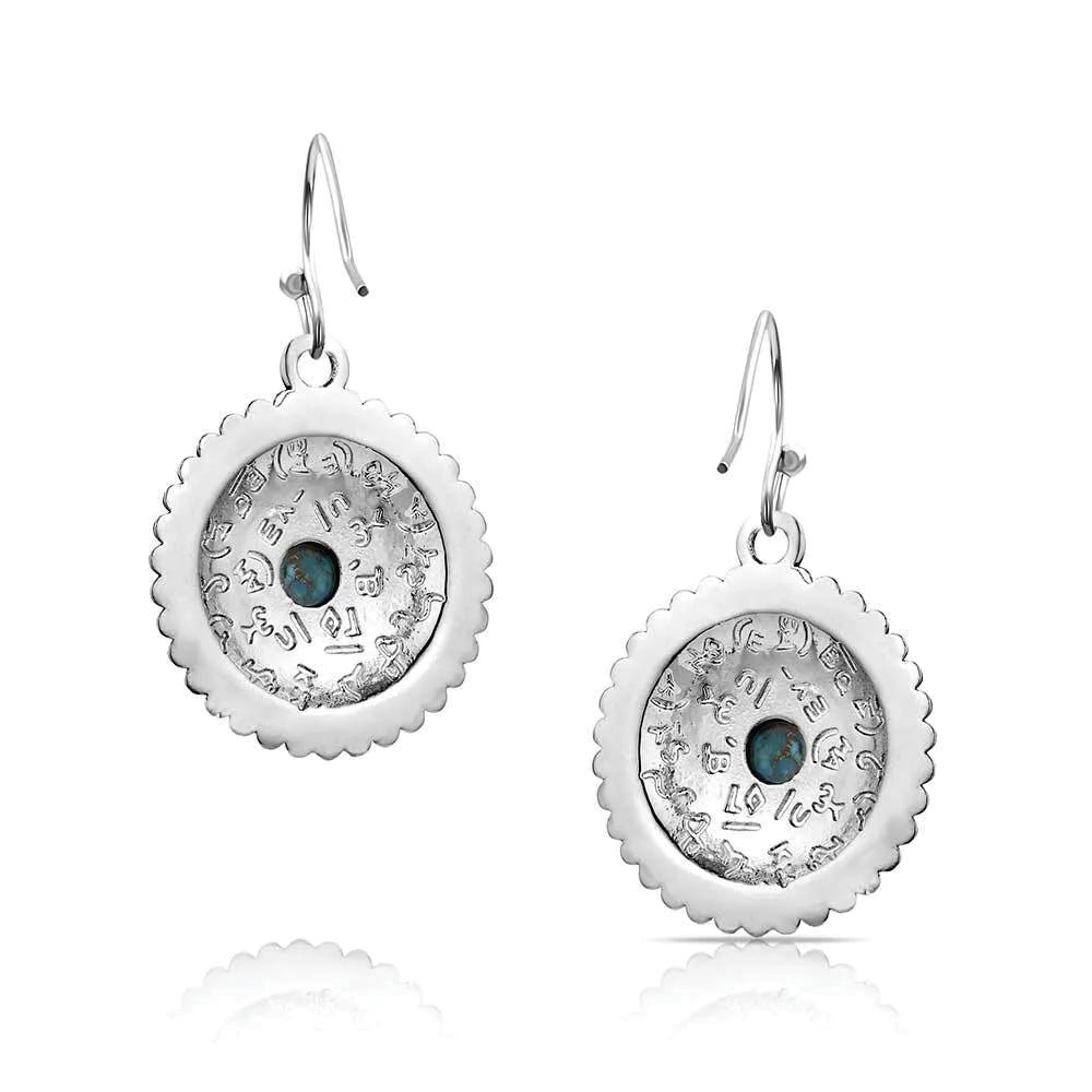 Montana Silversmiths ER6192 Earrings, Turquoise, Brass/Stainless Steel