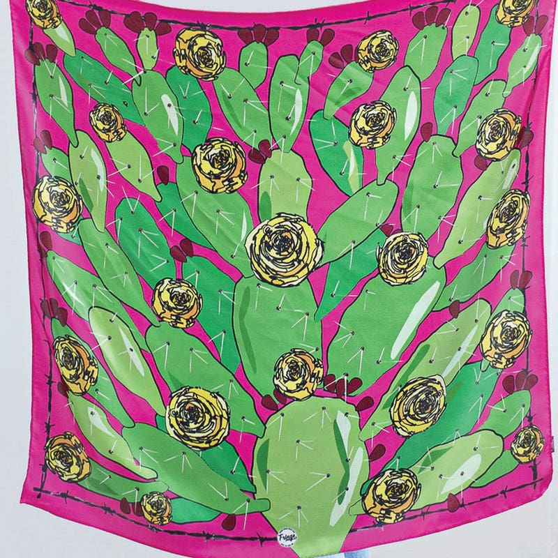 Fringe Scarves Be Pearful Scarf, Hot Pink, S