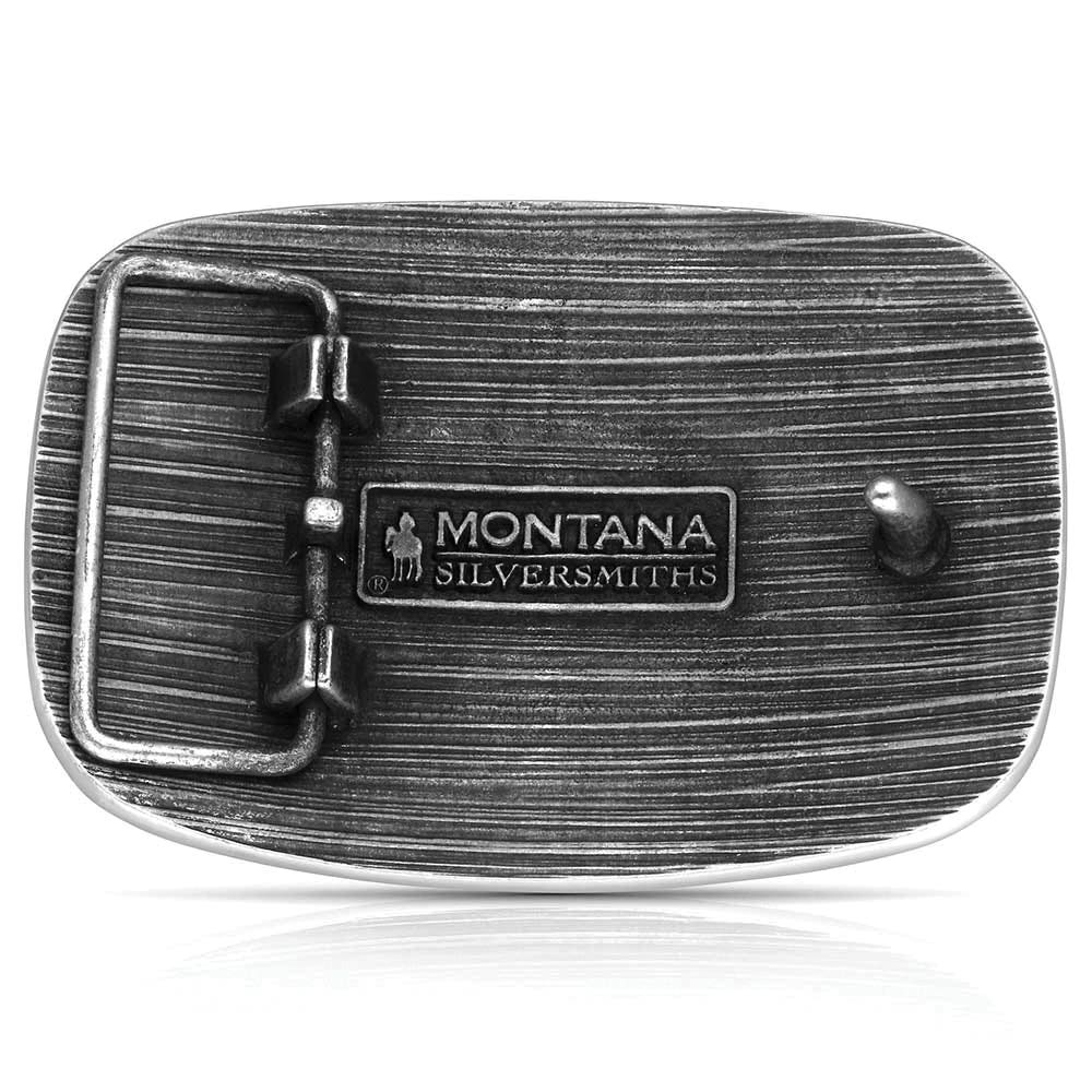 Montana Silversmiths Frontier Spirit Square Belt Buckle