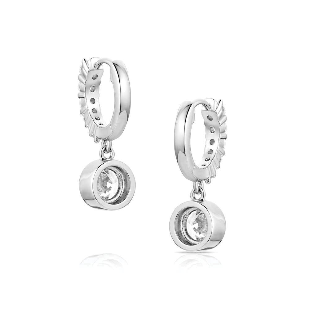 Montana Silversmiths ER6221 Earrings, Zirconia Crystal, Brass/Stainless Steel