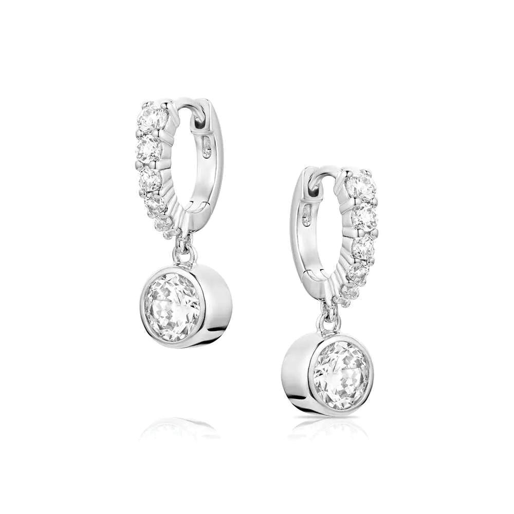 Montana Silversmiths ER6221 Earrings, Zirconia Crystal, Brass/Stainless Steel