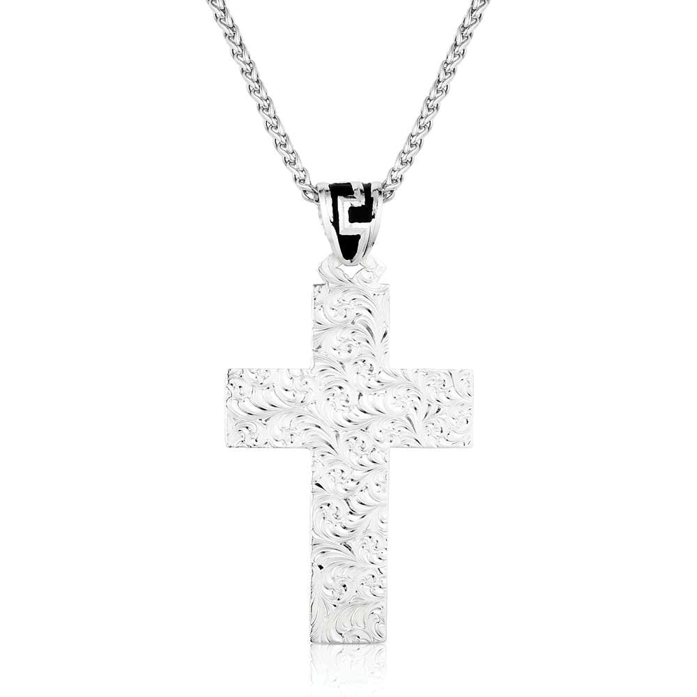 Montana Silversmiths NC6171 Necklace, Men's, Southwest Horizon Cross, Brass