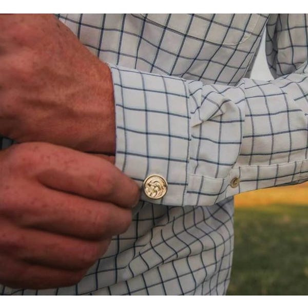 Montana Silversmiths CL6282 Cuff Link, Brass, Silver