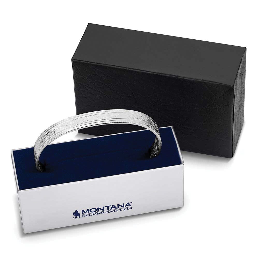 Montana Silversmiths BC6063 Cuff Bracelet, One-Size, Engraved, Etched, Brass