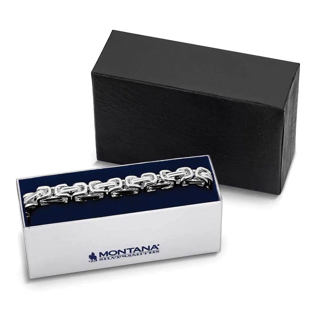 Montana Silversmiths BC6179 Bracelet, Roller Chain, Stainless Steel