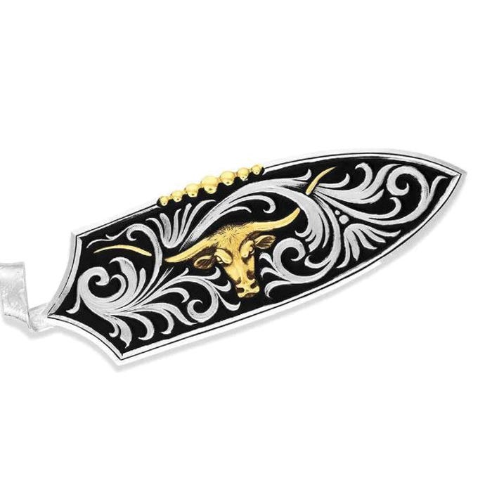 Montana Silversmiths HF6148 Hat Feather, Brass, Gold/Silver