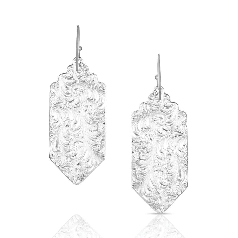 Montana Silversmiths AMER6177 Earrings, Brass/Stainless Steel