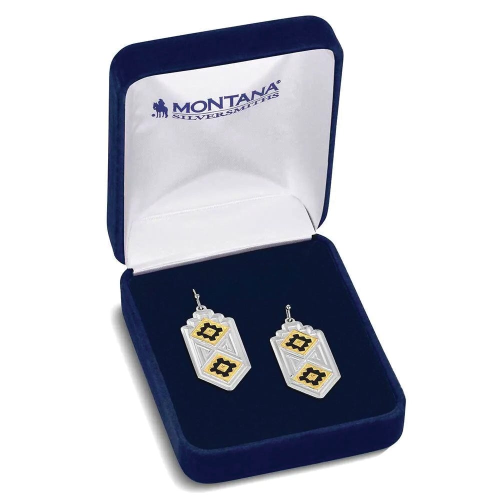 Montana Silversmiths AMER6177 Earrings, Brass/Stainless Steel