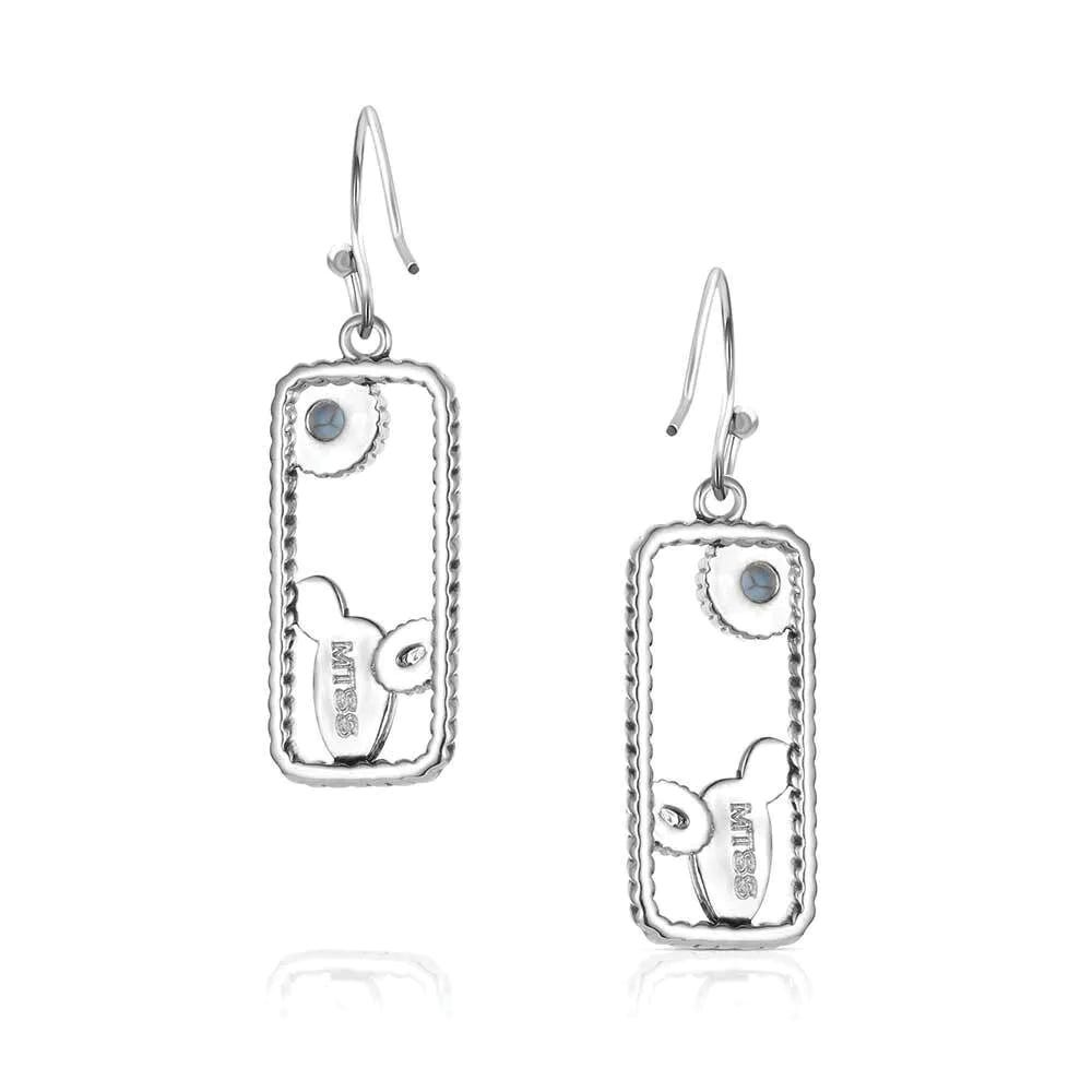Montana Silversmiths ER6327 Earrings, Turquoise, Brass/Stainless Steel
