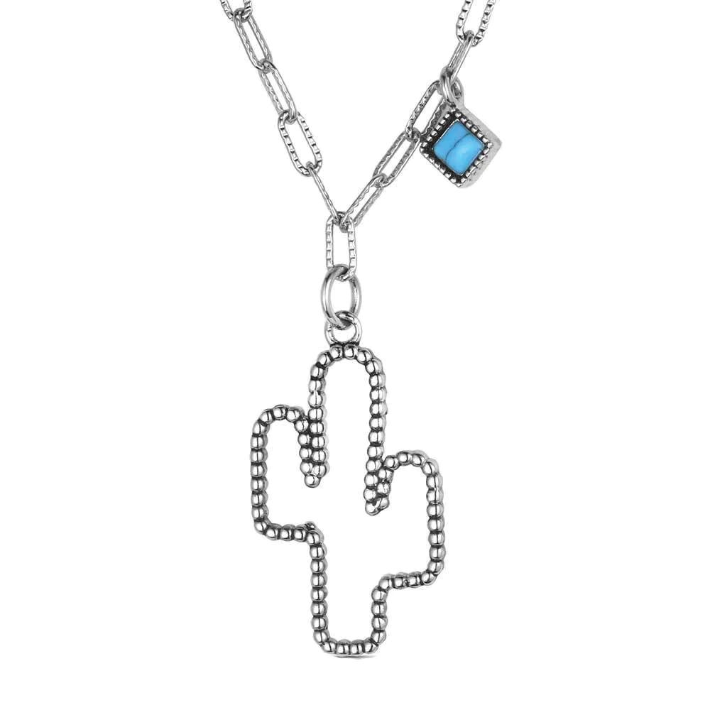 Montana Silversmiths NC6326 Necklace, Twisted Rope, Turquoise, Brass