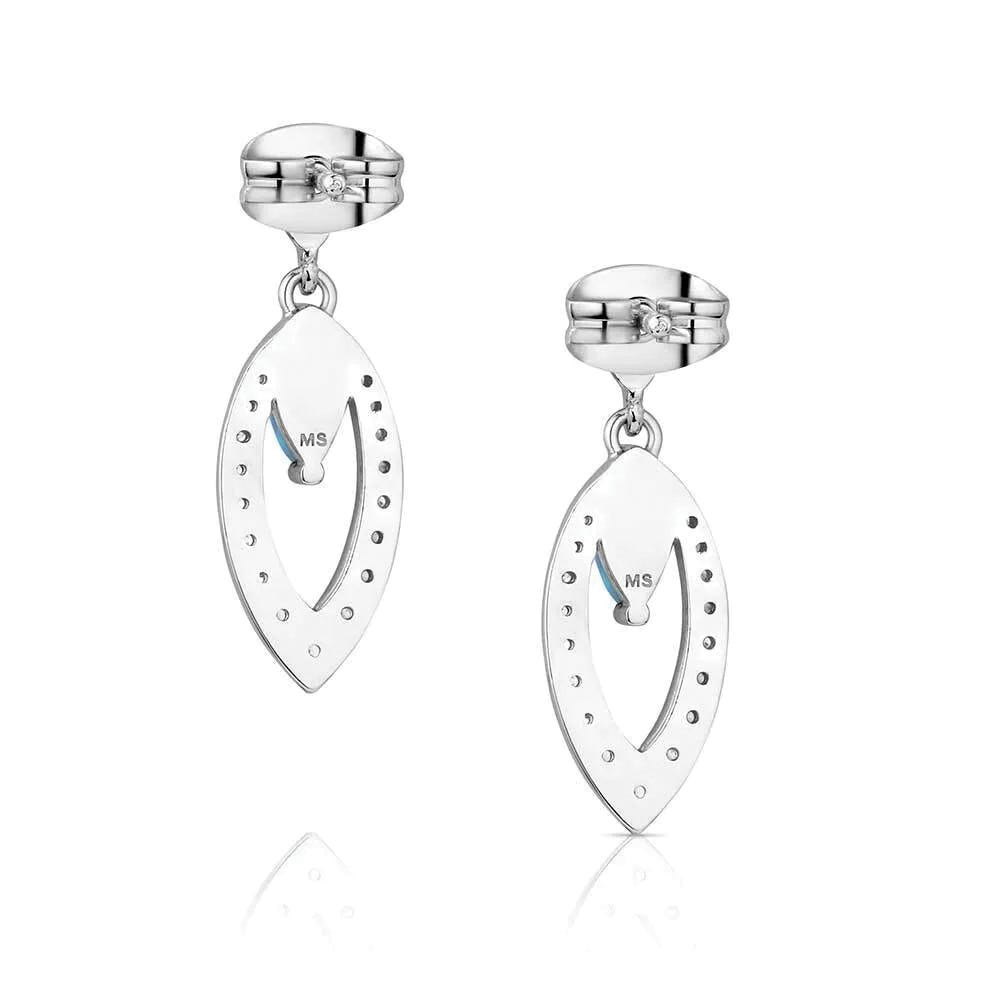 Montana Silversmiths ER6220 Earrings, Zirconia Crystal, Brass/Stainless Steel