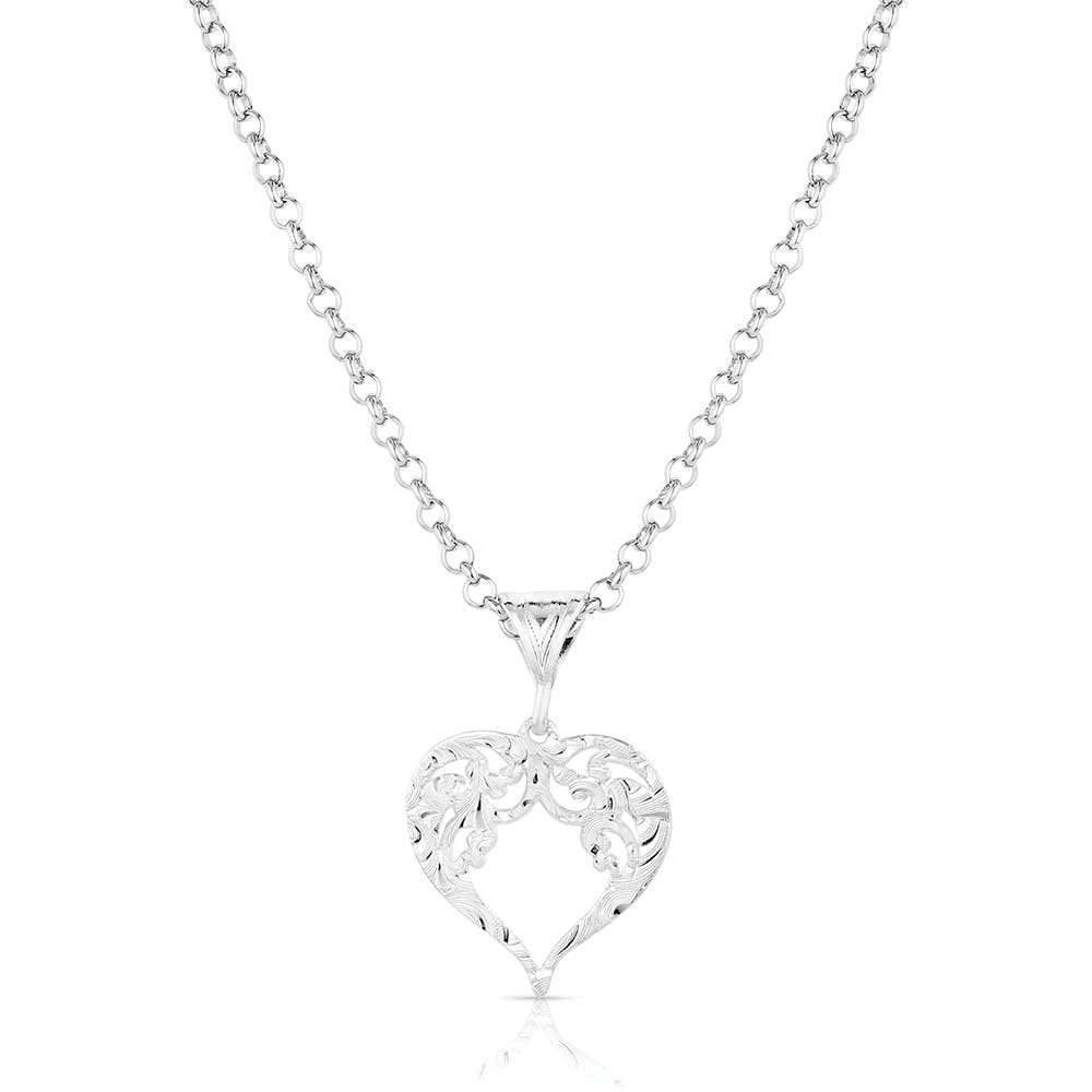 Montana Silversmiths NC6138 Necklace, Women's, Out West Heart, Brass
