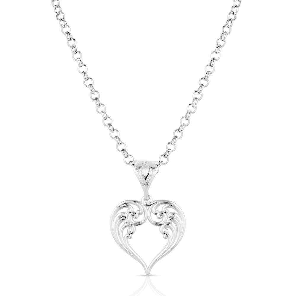 Montana Silversmiths NC6138 Necklace, Women's, Out West Heart, Brass